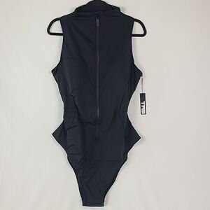 NWT TA3 Sleeveless Surfy One Piece Swimsuit Sz 3X Reg/Long Black